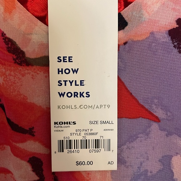 Apt 9 NWT Hi Lo Maxi Vibrant Pink Floral
Sleeveless Dress Size Small NWT - Picture 9 of 15